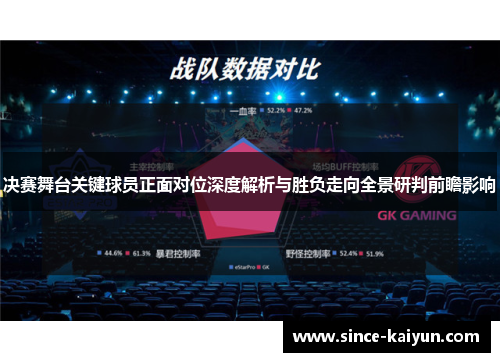 决赛舞台关键球员正面对位深度解析与胜负走向全景研判前瞻影响